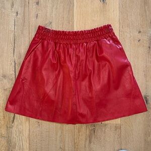 BCBG Max Azria faux leather skirt